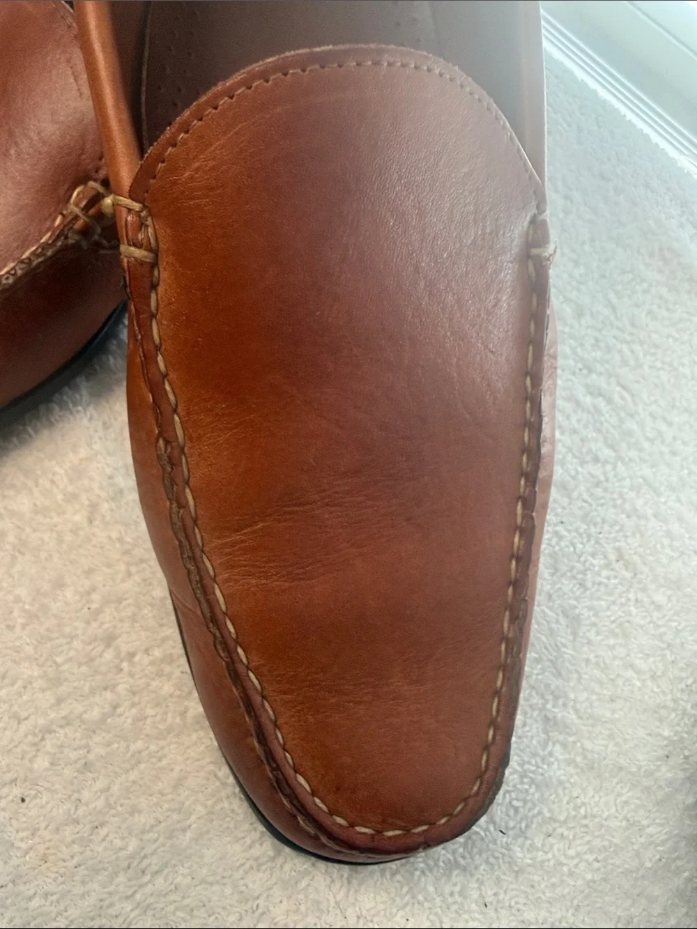 Allen Edmonds Tan Leather Slip-On Loafers